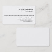 ラウンドコーナー白黒魅力的名刺 名刺 (正面/裏面)