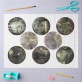 ラウンドゴシックハロウィーンシリーズデザイン1 薄葉紙 (クラフト)