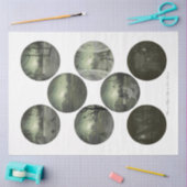 ラウンドゴシックハロウィーンシリーズデザイン2 薄葉紙 (クラフト)