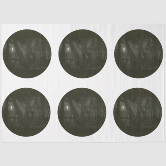 ラウンドゴシックハロウィーンシリーズデザイン4 薄葉紙 (正面)