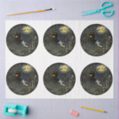 ラウンドゴシックハロウィーンシリーズデザイン6 薄葉紙 (クラフト)