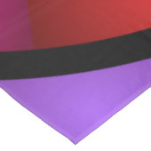 ラウンドサイケデリックとフラカラフルモダンクタルアート テーブルクロス (アングル)