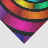 ラウンドサイケデリックとフラカラフルモダンクタルアート 薄葉紙 (詳細)