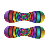 ラウンドサイケデリックとフラカラフルモダンクタルアート 野球ボール (パネル)