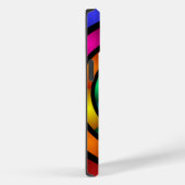 ラウンドサイケデリックとフラカラフルモダンクタルアート Case-Mate iPhoneケース (裏面 / 右)