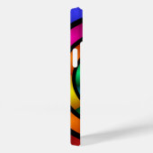 ラウンドサイケデリックとフラカラフルモダンクタルアート Case-Mate iPhoneケース (裏面 / 右)