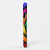 ラウンドサイケデリックとフラカラフルモダンクタルアート Case-Mate iPhoneケース (裏面/右)