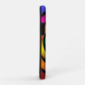 ラウンドサイケデリックとフラカラフルモダンクタルアート Case-Mate iPhoneケース (裏面/右)