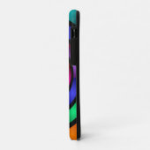 ラウンドサイケデリックとフラカラフルモダンクタルアート Case-Mate iPhoneケース (裏面/左)