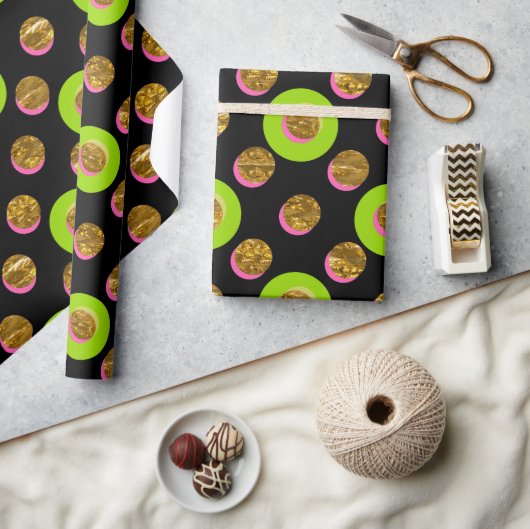 ラウンドサイリンダーズおもしろいポップ応援 ラッピングペーパー (クラフト)