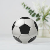 ラウンドサッカーボール誕生日 招待状 (スタンド正面)