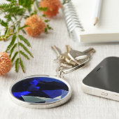 ラウンドサファイアキーチェーン キーホルダー (側面)