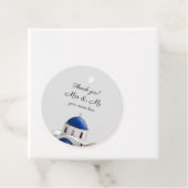 ラウンドサントリーニブルードームメッセージカード フェイバータグ (インサイチュ)