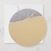 ラウンドサンドドルビーチ結婚式招待状 招待状 (裏面)