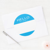 ラウンドサークルこんにちは私の名前は ラウンドシール (封筒)