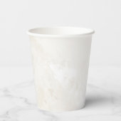 ラウンドサークルカスタム会社ロゴミニマリスト大理石 紙コップ (裏面)
