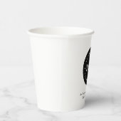 ラウンドサークルカスタム会社ロゴミニマルモダンリスト 紙コップ (右)