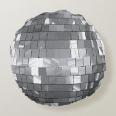 ラウンドシルバーディスコのバレンタインデー写真 ラウンドクッション (裏面)