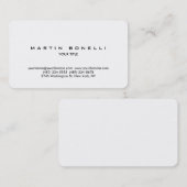 ラウンドシンプルプロフェッショナルプレーン名刺 名刺 (正面/裏面)