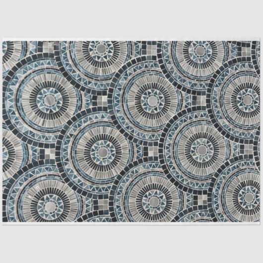 ラウンドシーシェルモザイク背景パターンの分離 薄葉紙 (正面)