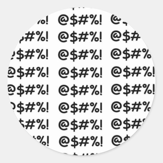 @$#% ラウンドシール (正面)