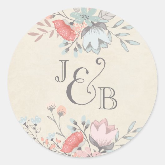 ラウンドシール |ヴィンテージ結婚のコレクション (正面)