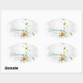 ラウンドシール 楕円形シール (シート)