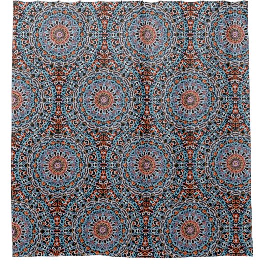 ラウンドジオメトリ シャワーカーテン (正面)