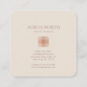 ラウンドスクエアヒーラーロゴ名前をカスタムする スクエア名刺 (裏面)