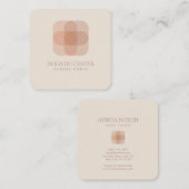 ラウンドスクエアヒーラーロゴ名前をカスタムする スクエア名刺 (正面/裏面)