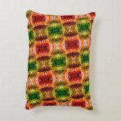 ラウンドスケッチは赤、緑、および金ゴールド図形を生成 アクセントクッション (裏面(縦))