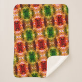 ラウンドスケッチは赤、緑、および金ゴールド図形を生成 シェルパブランケット (正面)