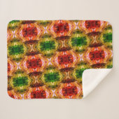 ラウンドスケッチは赤、緑、および金ゴールド図形を生成 シェルパブランケット (正面(横))