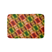 ラウンドスケッチは赤、緑、および金ゴールド図形を生成 バスマット (正面)