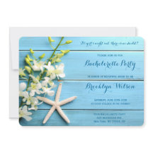 ラウンドスターフィッシュバチェロレッテパーティー招待状