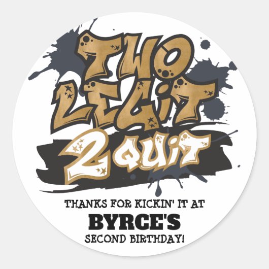 ラウンドステッやめカーに2つのLegit ラウンドシール (正面)