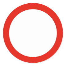 ラウンドステッカーは、トラフィックの標識を入力しない。