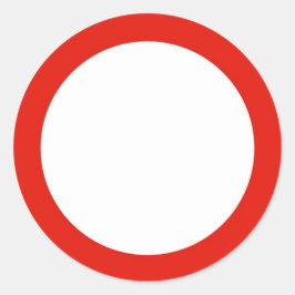 ラウンドステッカーは、トラフィックの標識を入力しない。 ラウンドシール