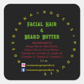 ラウンドステッカー スクエアシール