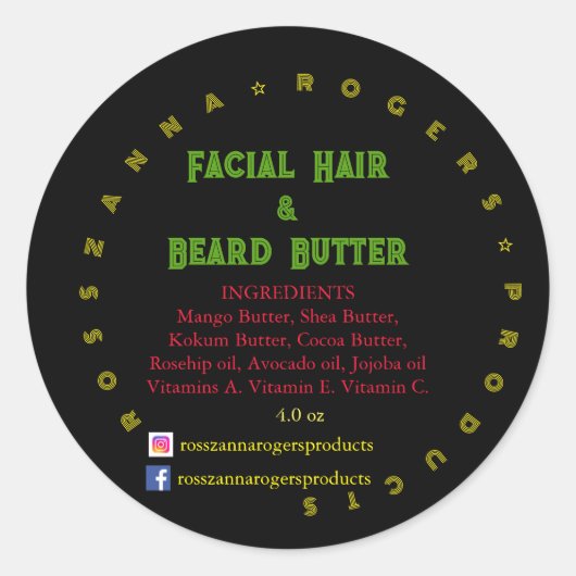 ラウンドステッカー ラウンドシール (正面)