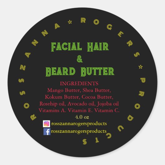 ラウンドステッカー ラウンドシール (正面)