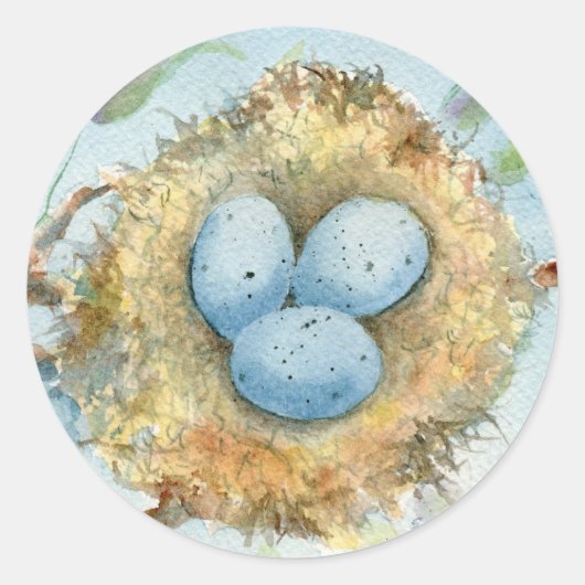 ラウンドステッカー「ロビンズネスト」 ラウンドシール (正面)