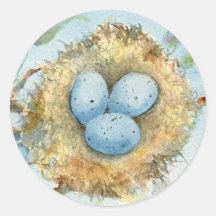 ラウンドステッカー「ロビンズネスト」