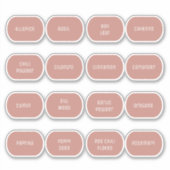 ラウンドスパイスボトルラベル シール (正面)