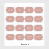 ラウンドスパイスボトルラベル シール (シート)