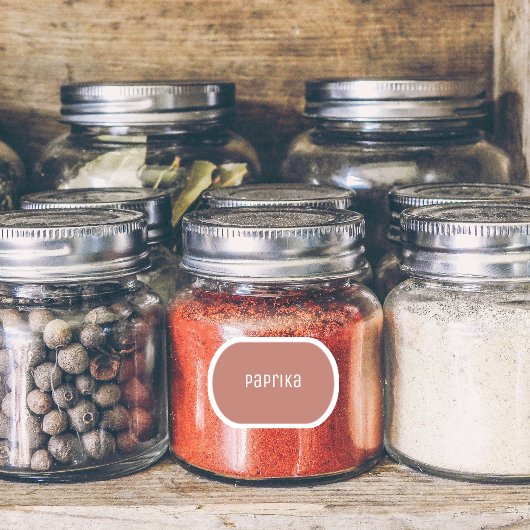 ラウンドスパイスボトルラベル シール