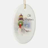 ラウンドセパーソナライズされたラミック灯台オーナメント セラミックオーナメント (右)