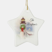 ラウンドセパーソナライズされたラミック灯台オーナメント セラミックオーナメント (右)