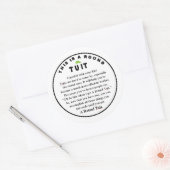 ラウンドタ飾イット（6カウント） ラウンドシール (封筒)