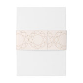 ラウンドダイヤモンドジェムジオメトリックモノグラムシ結婚ック 招待状ベリーバンド (裏面例)